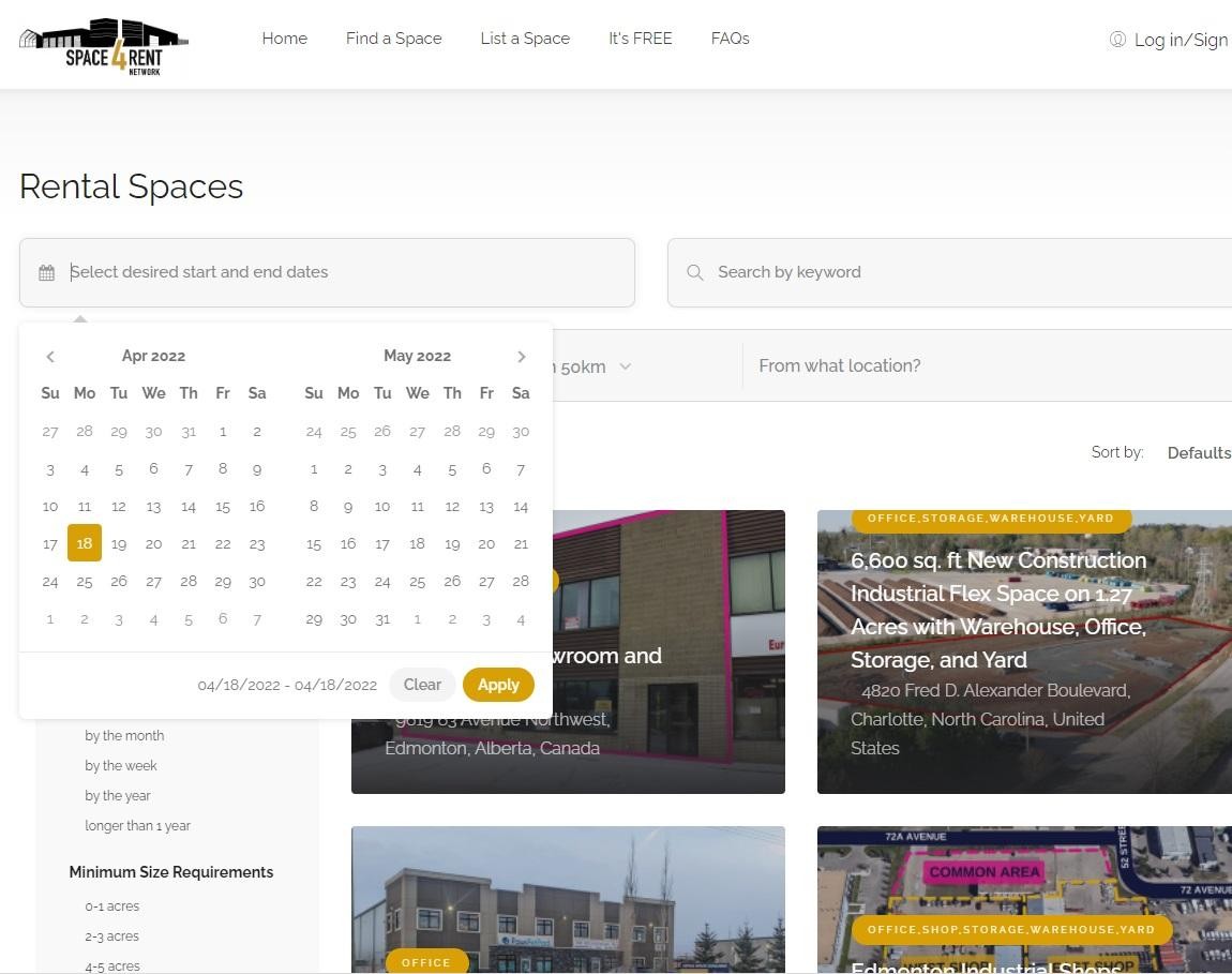 Space4Rent Network Image