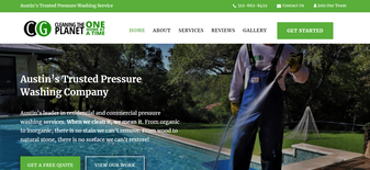 Clean Green Power Washing Image