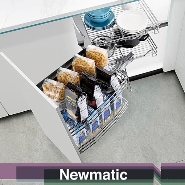 Newmatic Magic Corner Pantry For Kitchen Cabinet