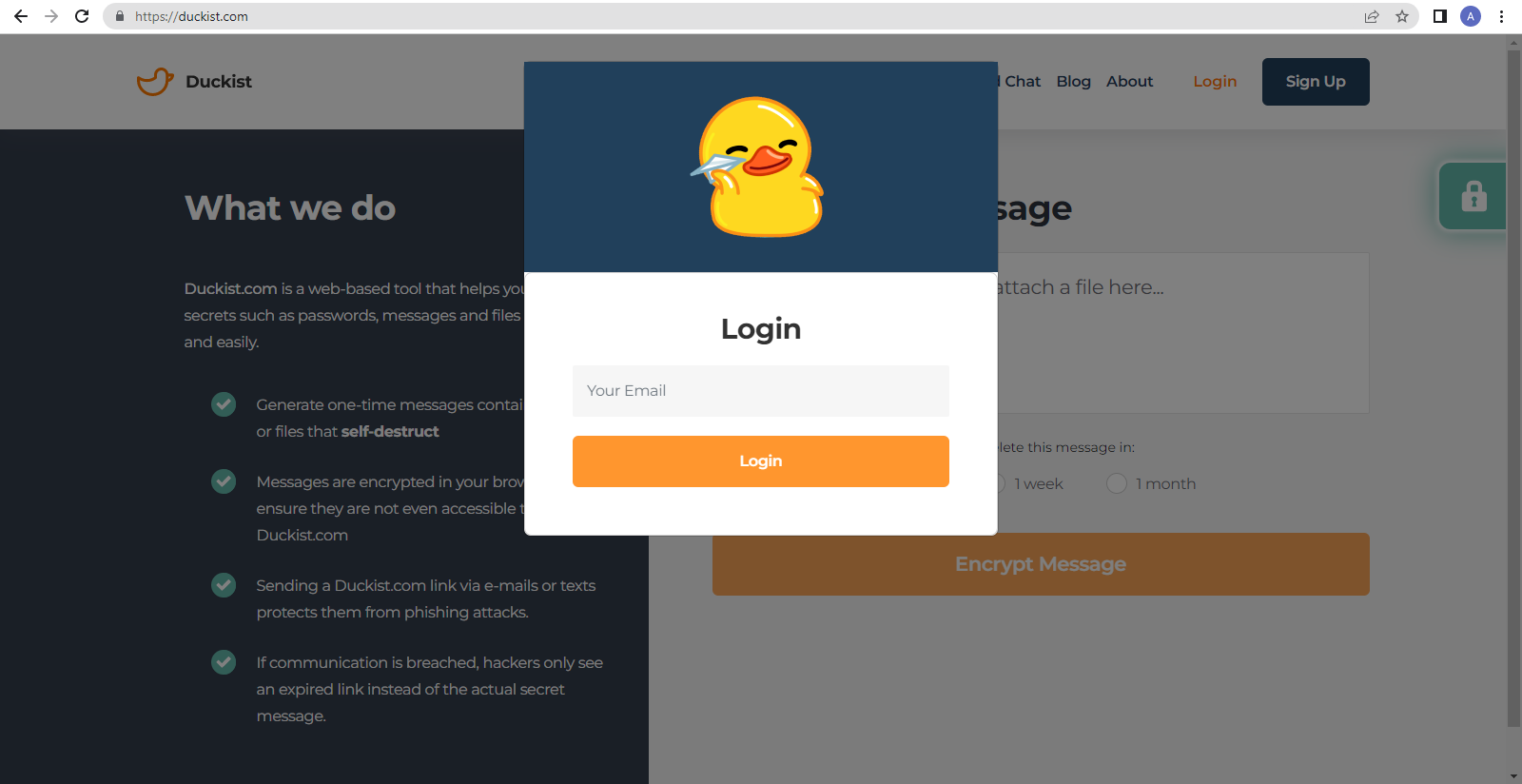 Login At Duckist